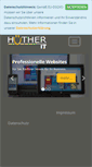 Mobile Screenshot of huether-it.de