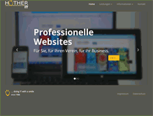 Tablet Screenshot of huether-it.de